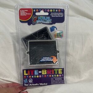 Hasbro Lite-Brite Mini Toy - Black and Silver